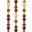 Zen-Zen Capiz Shell Strand in Flame color, showcasing delicate, translucent shell beads on a natural string for decorative use.