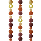 Zen-Zen Capiz Shell Strand in Flame color, showcasing delicate, translucent shell beads on a natural string for decorative use.