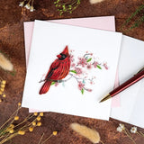 Cardinal & Cherry Blossom Quilling Card