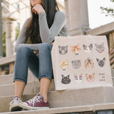 cat lover tote model