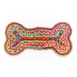 Chindi Rug Dog Bone pet mat by Matr Boomie featuring colorful woven design and soft texture for pets.