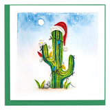 christmas cactus quilling card