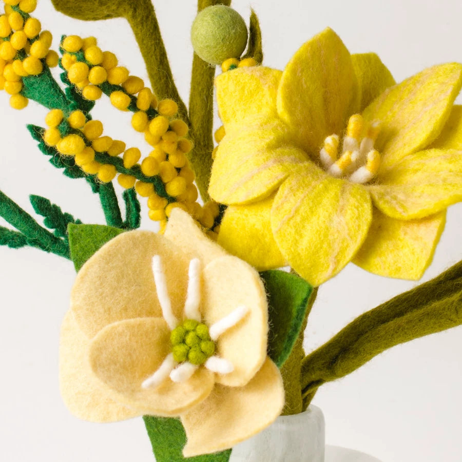 Citrus Zest Felt Flower Bouquet