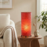 Cocoa Leaf Cylinder Leaf Lamp - Red