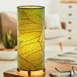 cocoa leaf table lamp green styled