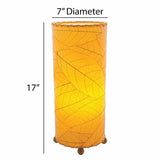 cocoa leaf table lamp orange size