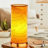 cocoa leaf table lamp orange styled
