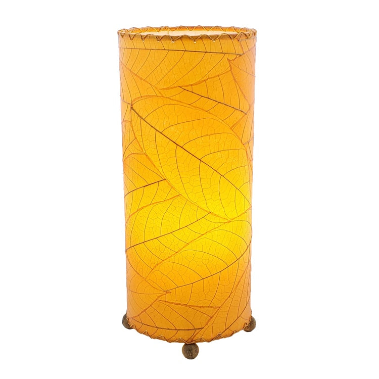 cocoa leaf table lamp orange
