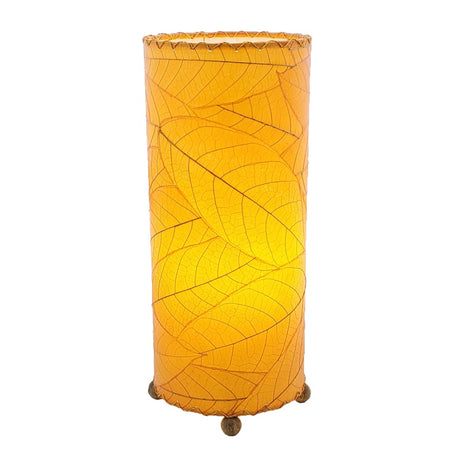 cocoa leaf table lamp orange