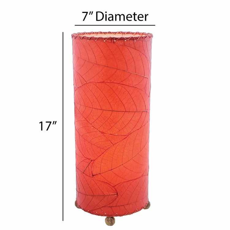 cocoa leaf table lamp red size