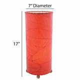 cocoa leaf table lamp red size