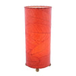 cocoa leaf table lamp red