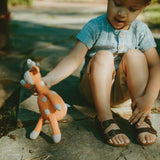 crocheted giraffe rattle 1