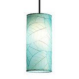 Cylinder Pendant Leaf Lamp - Blue