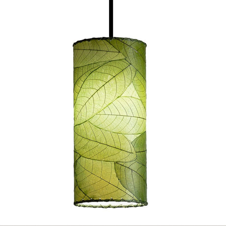 cylinder pendant lamp green new