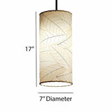 cylinder pendant lamp natural size