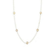 delicate pearl sterling necklace