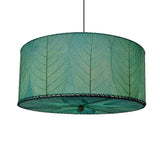 Drum Pendant 24” Leaf Lamp - Blue - est. ship 4/2026