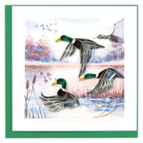 duck migration quilling card