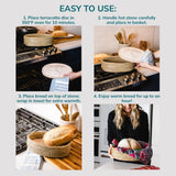 Serrv Catch of the Day lidded bread warmer with a woven basket design, ideal for keeping bread warm and fresh.