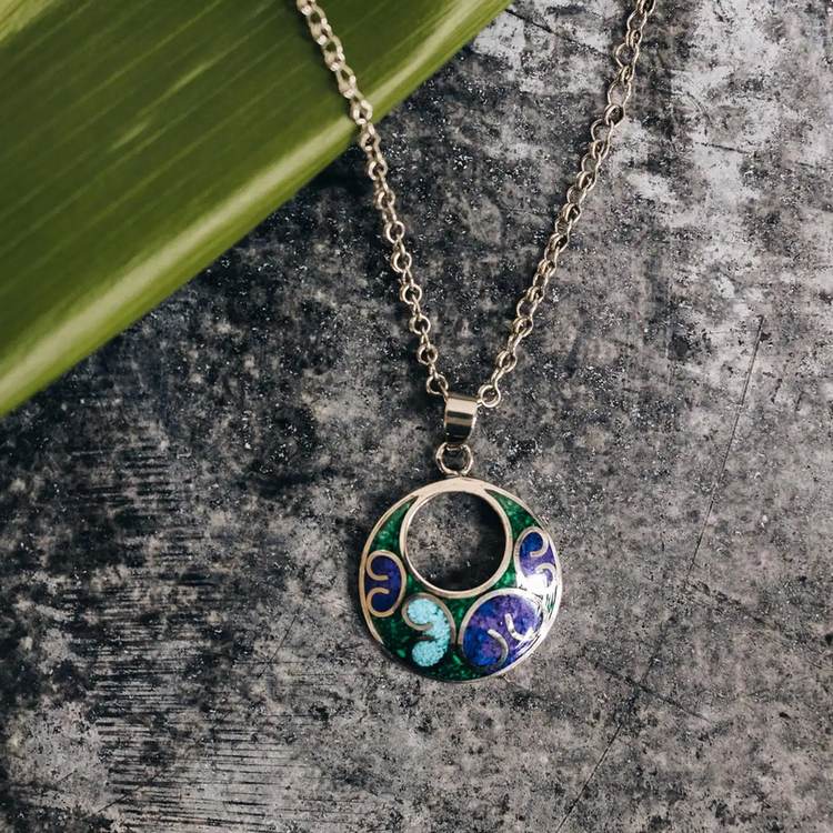 Midnight Swirl Necklace