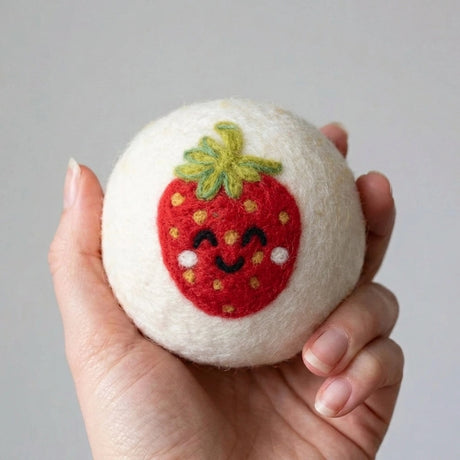 Eco Wool Dryer Ball - Strawberry