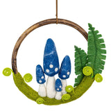 felt Forest ring blue mystery