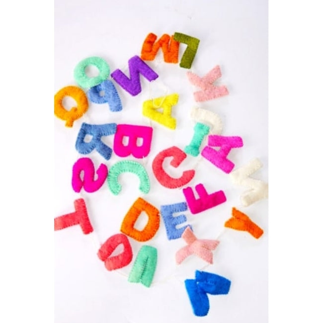 felt alphabet garland