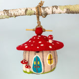 felt birdhouse forest mushroom 1