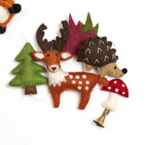felt forest animal garland 1