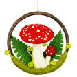felt forest ring red toadstool
