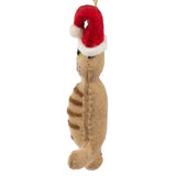 felt santa cat ornament ginger tabby 2