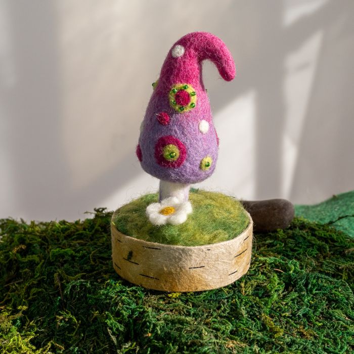 felt woodland mushroom purple paradise styled 1
