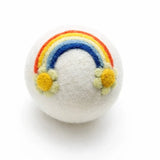 Eco Wool Dryer Ball - Rainbow with Flowers