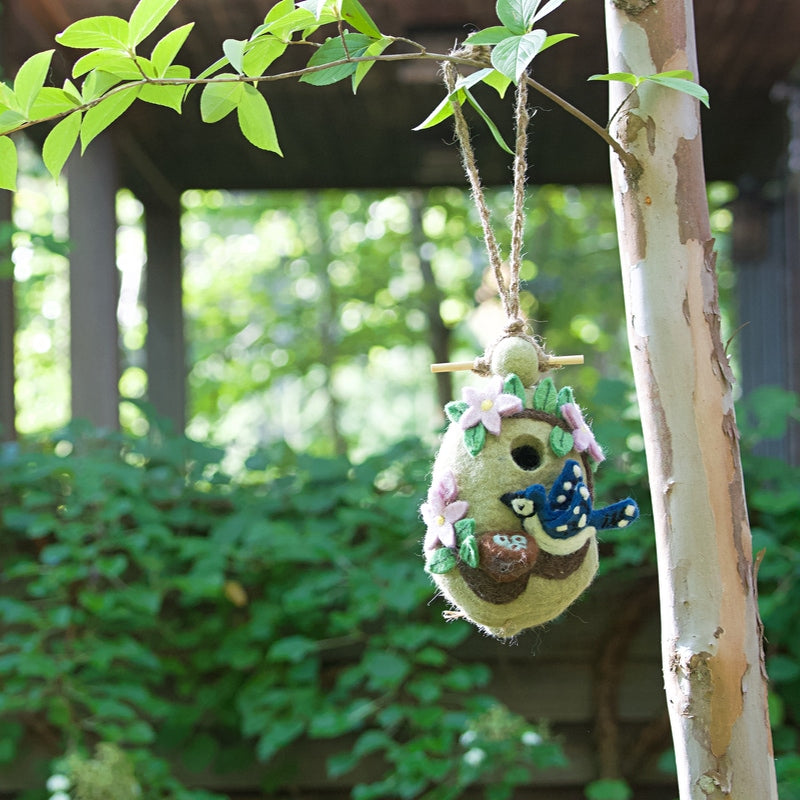Felt Birdhouse Nesting Blue Jay