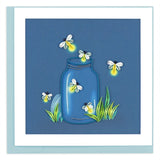fireflies quiling card