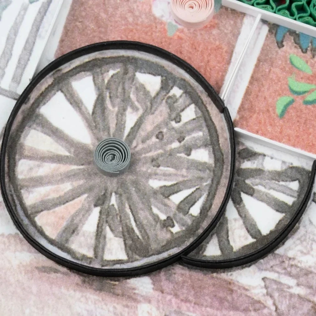 Flower Cart Quilling Card