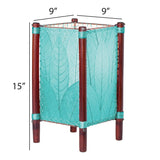 fortune table lamp blue size