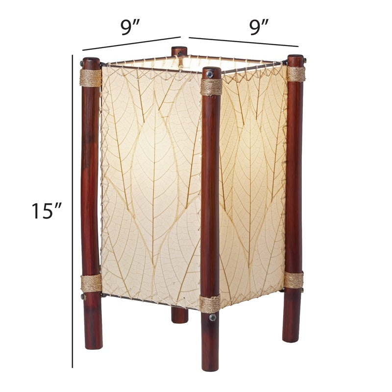 fortune table lamp natural size