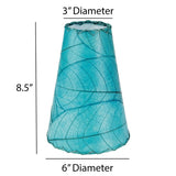 gecko wall lamp blue shade