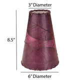 gecko wall lamp purple shade