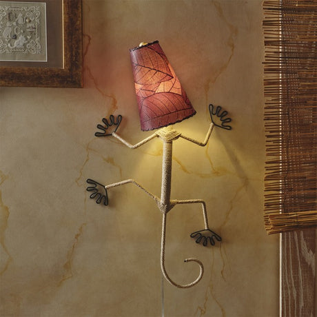 gecko wall lamp purple styled