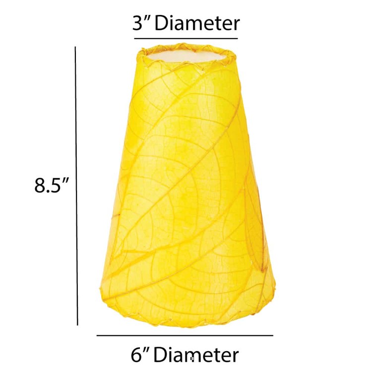 gecko wall lamp yellow shade