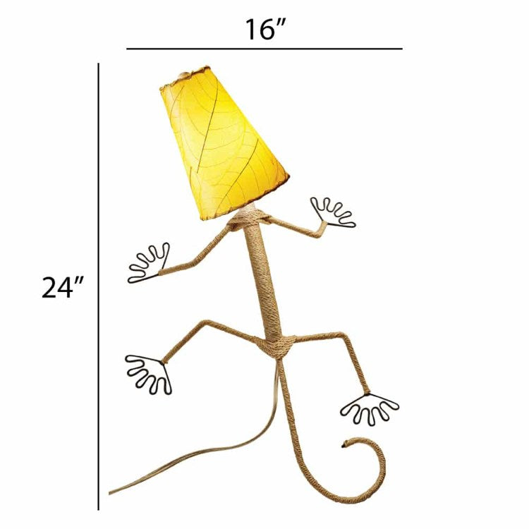 gecko wall lamp yellow size