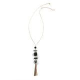 Geo Modern Necklace - Gray Scale