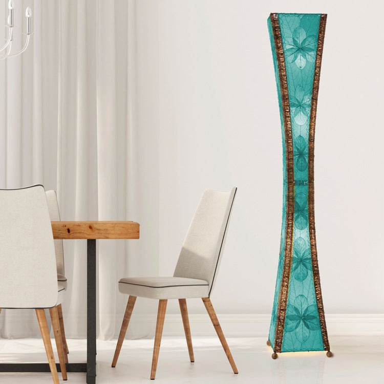giant hourglass lamp blue styled