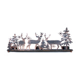 Holiday Reindeer Scene Candleholder