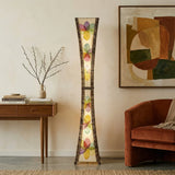 Hourglass Giant Leaf Lamp - Multi