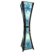 hourglass large lamp blue new
