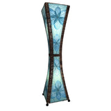 hourglass large lamp blue new